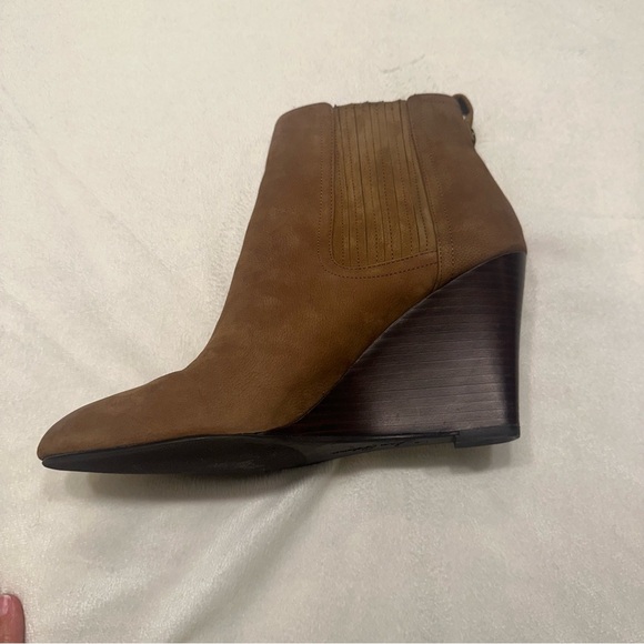 Sam Edelman Brown Gillian Wedge Boots - Picture 1 of 16